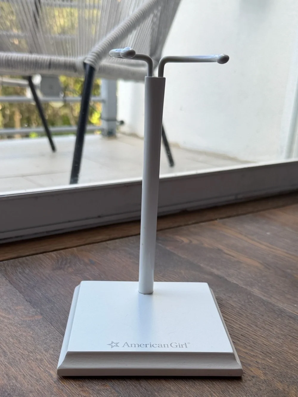 American Girl White Doll Display Stand with Adjustable Support - Picture 1 of 3